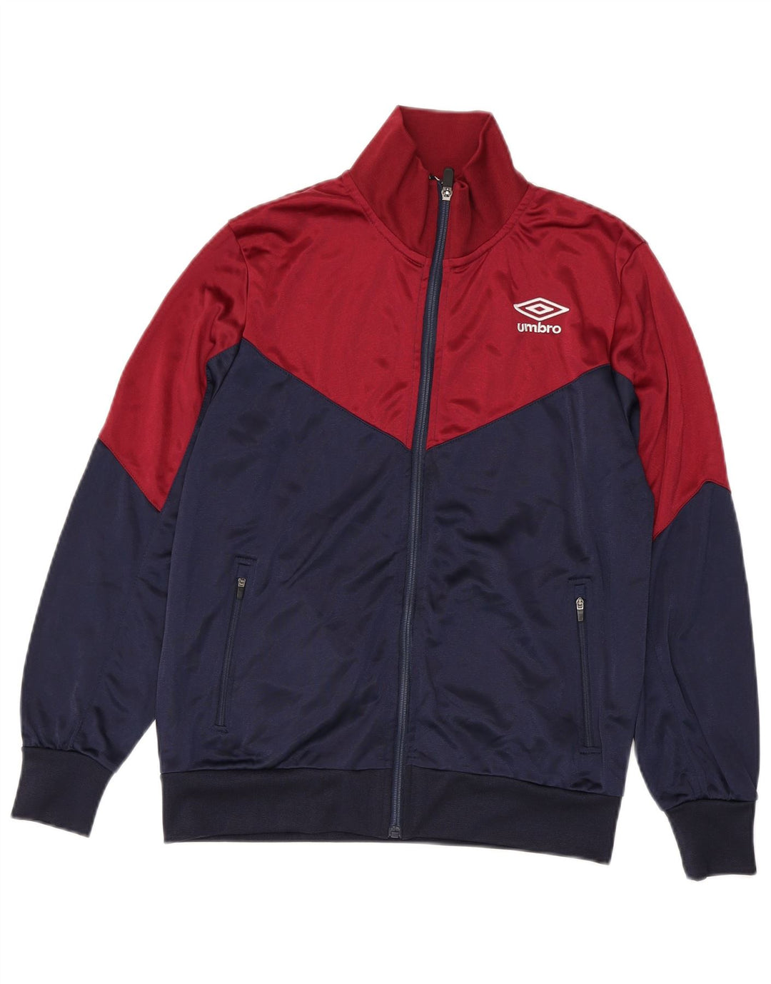Giacca da tuta da uomo UMBRO piccola in poliestere color block blu navy