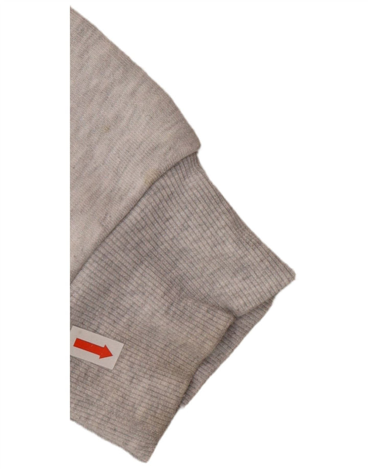 Maglione con cappuccio oversize alto da donna Topshop UK 10 piccolo poliestere grigio