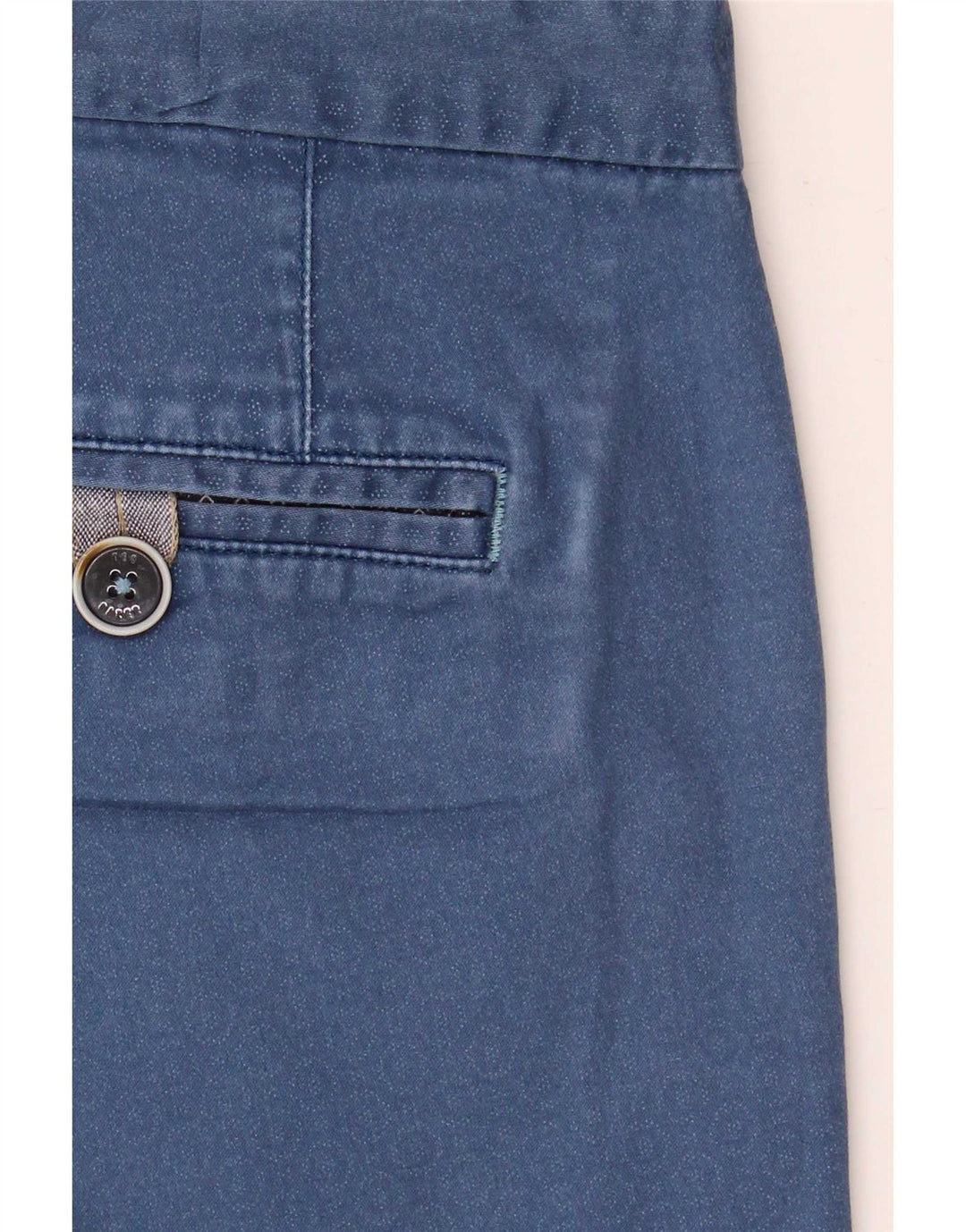 Pantaloncini chino da uomo Ted Baker W32 cotone geometrico blu medio
