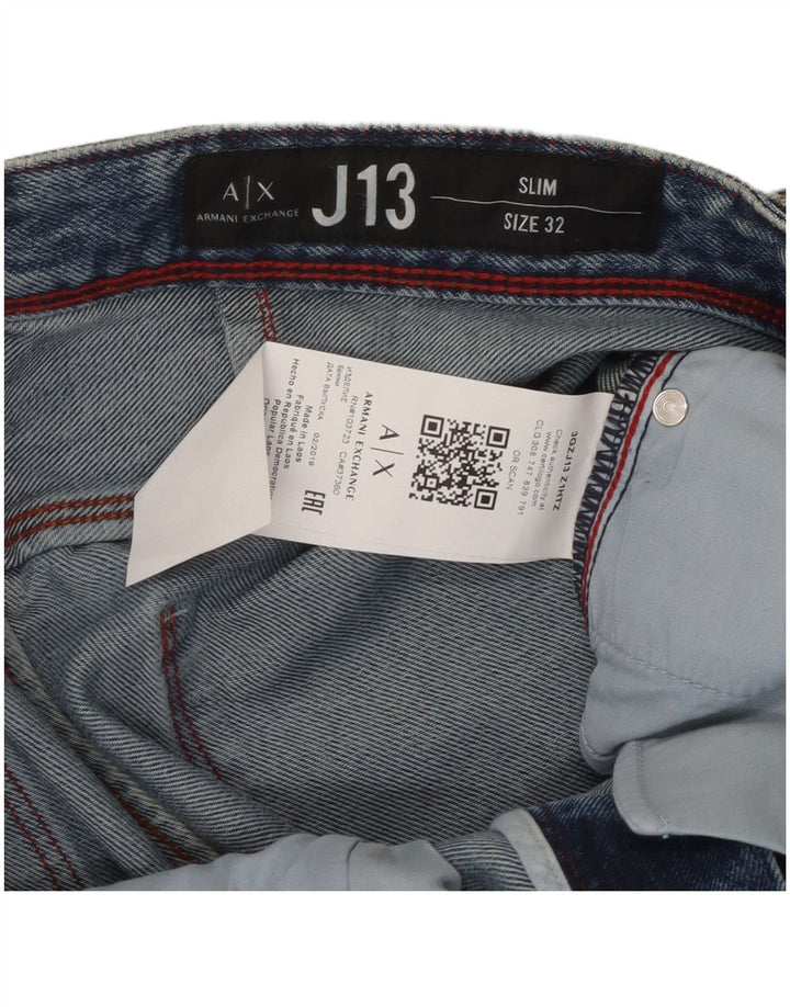 Jeans slim da uomo Armani Exchange W32 L32 cotone blu