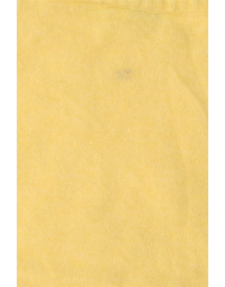 Maglione girocollo oversize corto da donna Zara UK 10 piccolo giallo