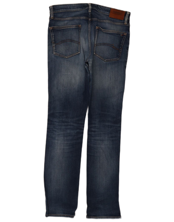 Jeans dritti da uomo Tommy Hilfiger W33 L34 cotone blu