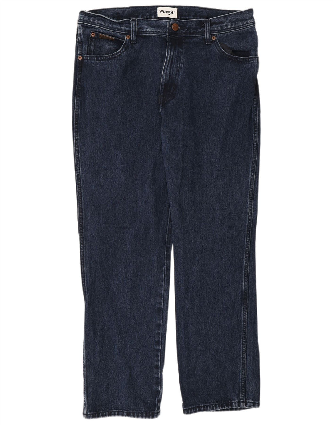 Jeans dritti da uomo Wrangler Texas W34 L30 blu navy