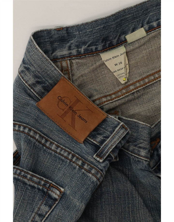 Jeans slim da donna Calvin Klein W36 L34 cotone blu
