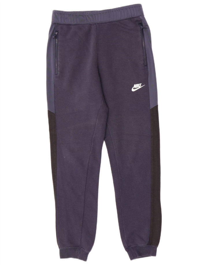 NIKE Pantaloni da tuta da uomo Joggers XS Blu navy in cotone color block