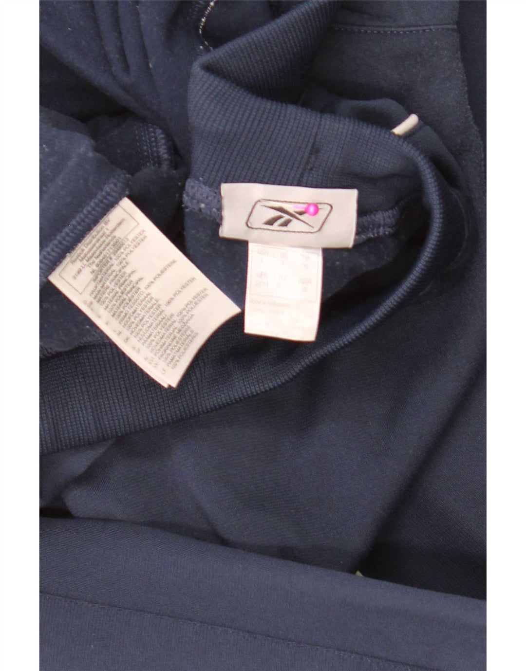 Pantaloni da tuta da uomo Reebok Large in poliestere blu navy