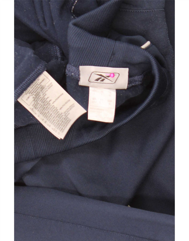 Pantaloni da tuta da uomo Reebok Large in poliestere blu navy