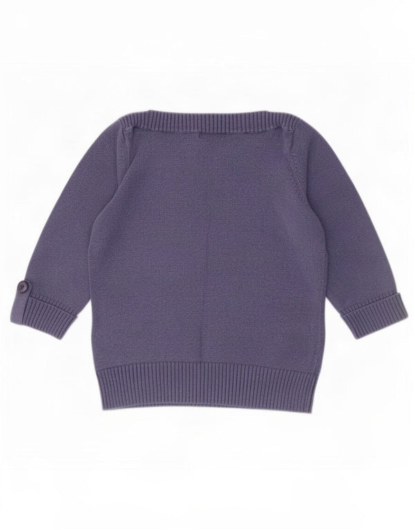Maglione da donna Marks & Spencer con maniche a 3/4 e scollo a barchetta UK 16 grande blu