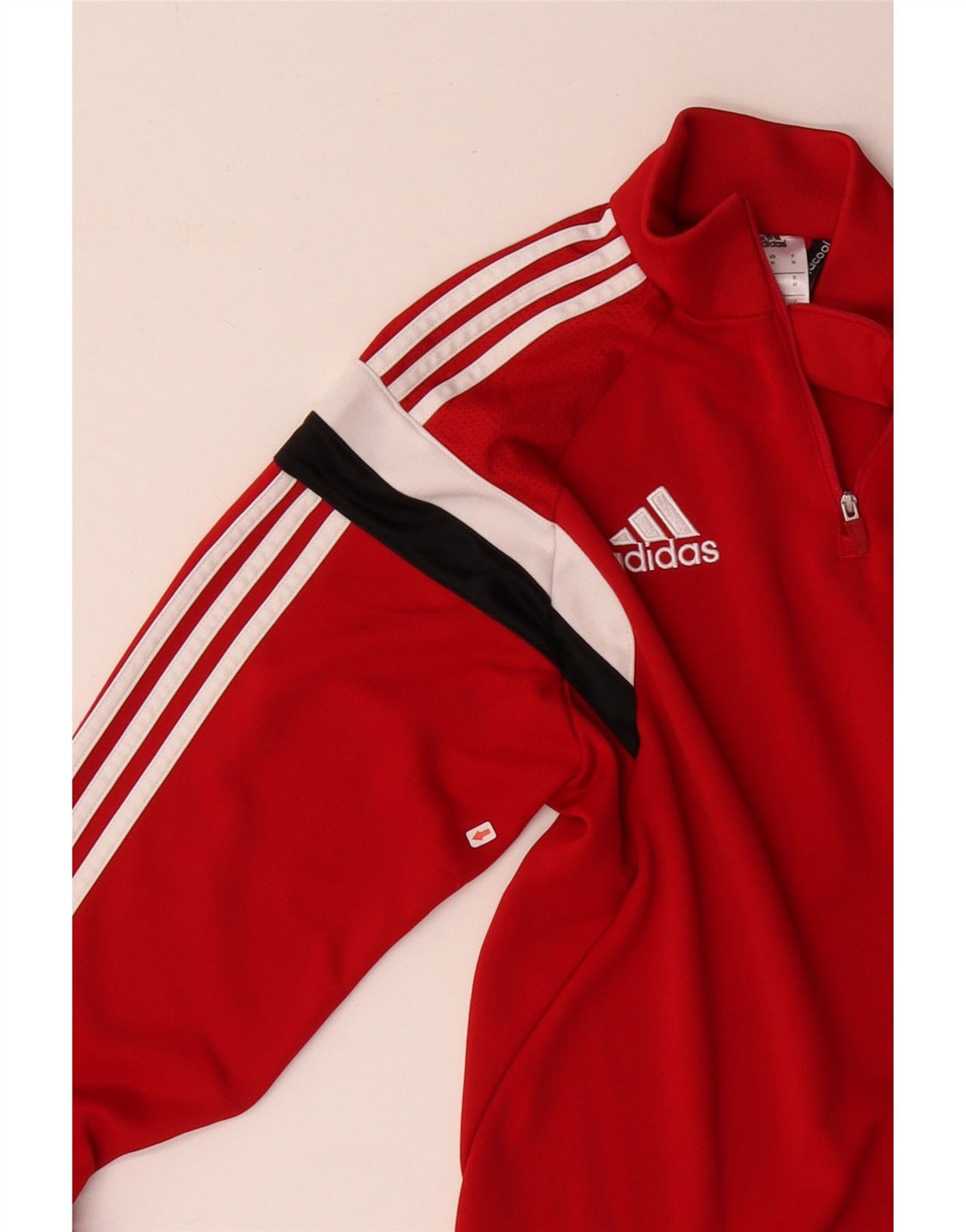 Adidas Uomo Climacool Pullover Tuta Top Rosso Medio Colorblock