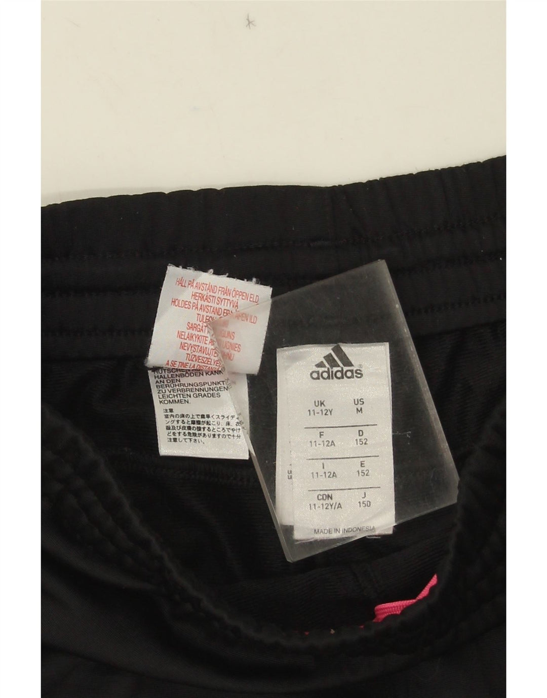 Pantaloni Tuta Adidas Bambina 11-12 Anni Poliestere Nero