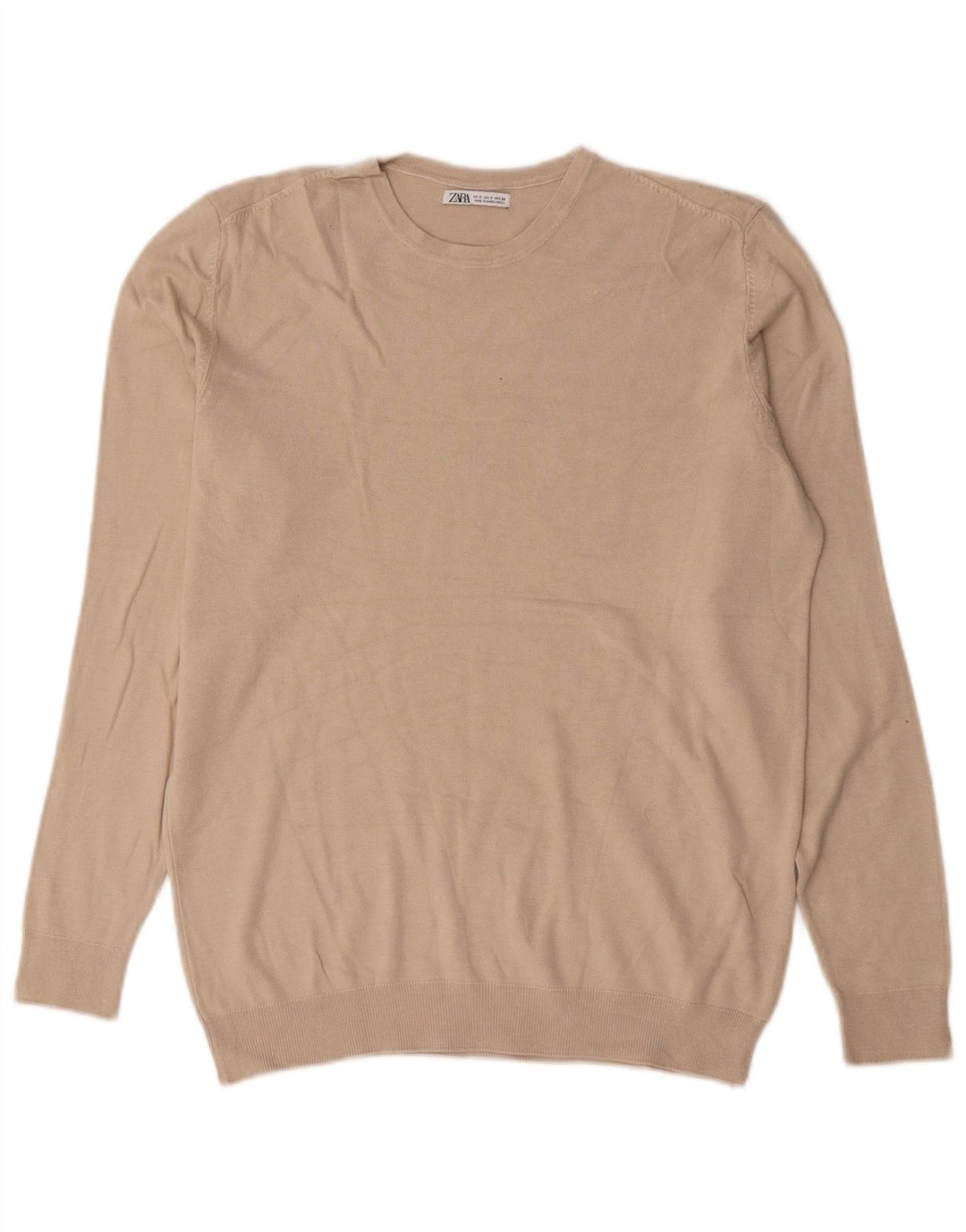 Maglione maglione girocollo da uomo Zara piccolo beige