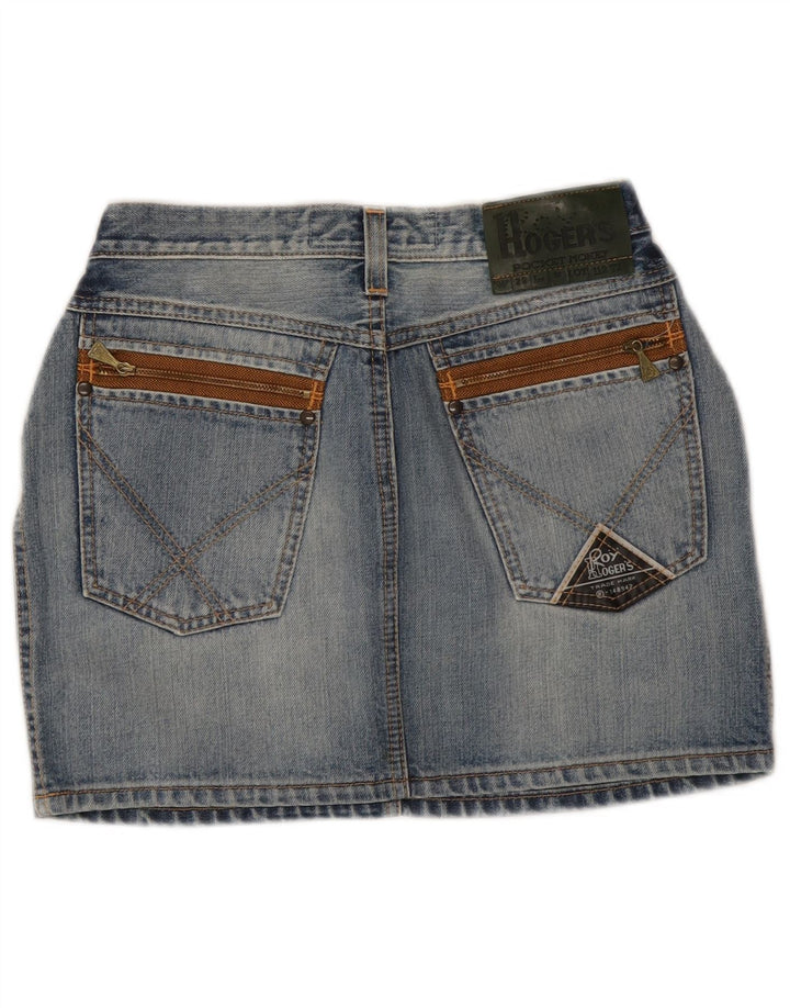 Mini gonna di jeans da donna Roy Rogers W29 in cotone blu medio