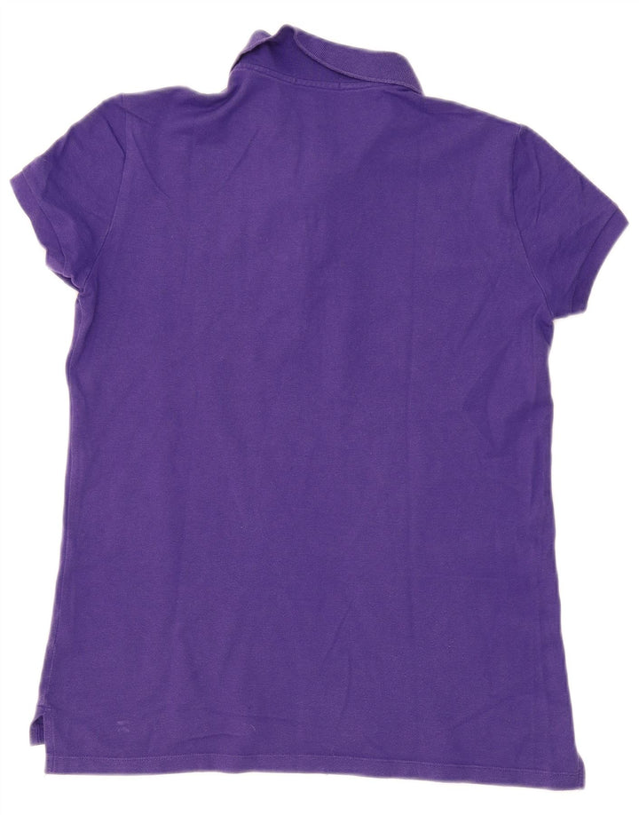 Polo da donna Lacoste taglia 42 grande in cotone viola