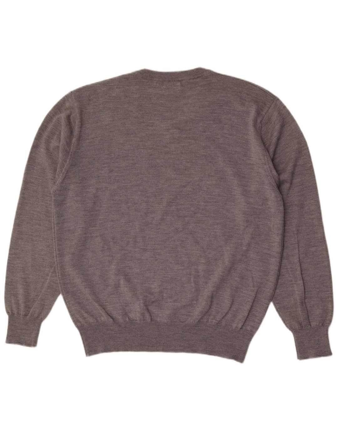 Maglione ORVIS da uomo con scollo a V XL in lana grigia