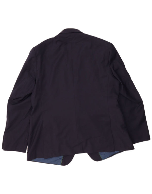 Giacca blazer a 2 bottoni Marks & Spencer da uomo UK 46 3XL blu navy classica