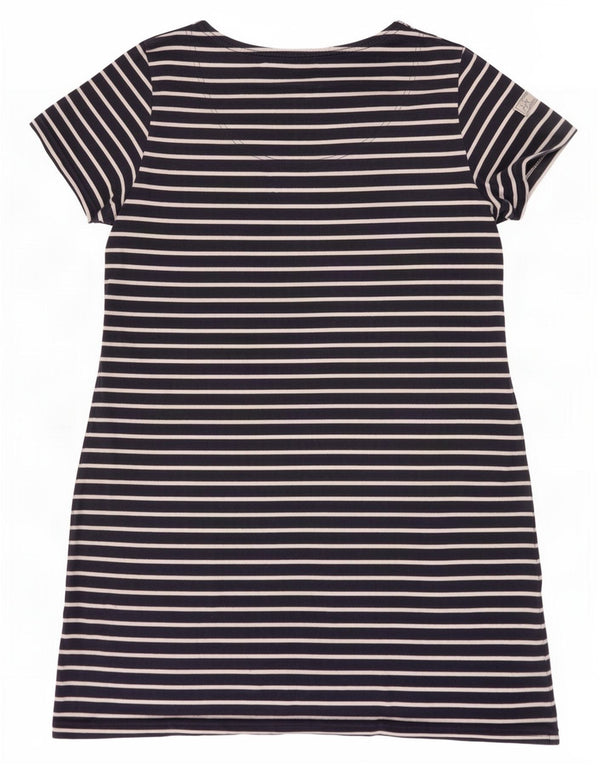 Abito T-shirt da donna Joules UK 18 XL Cotone a righe blu navy