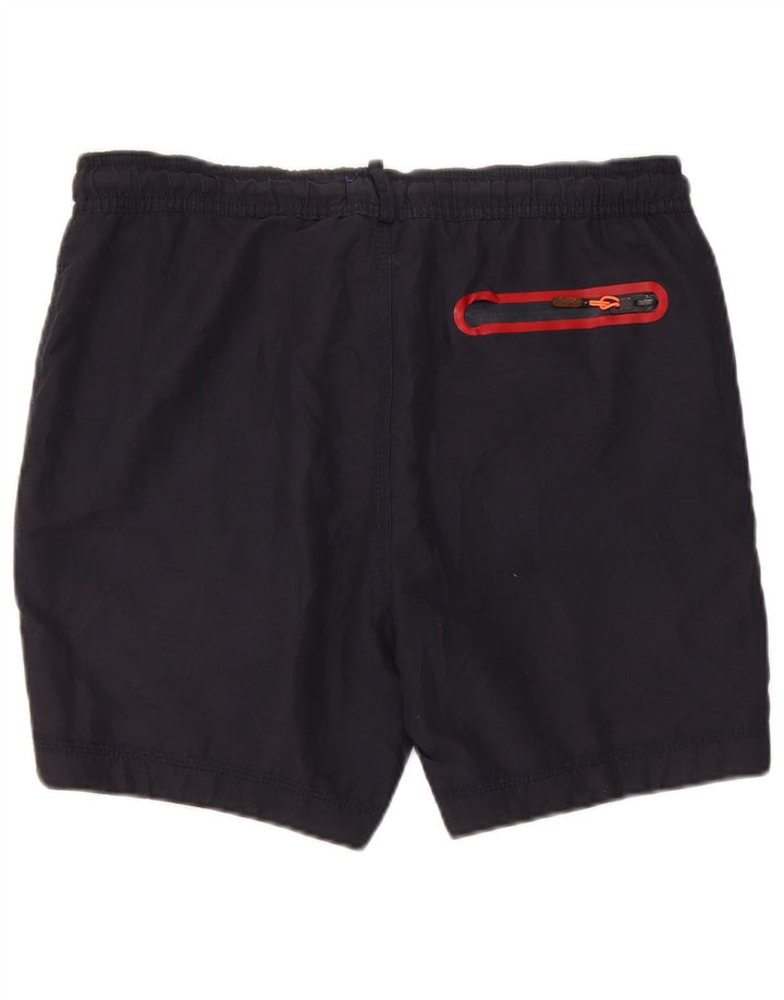 Pantaloncini da bagno grafici da uomo Superdry medi W32 L5 poliestere blu navy
