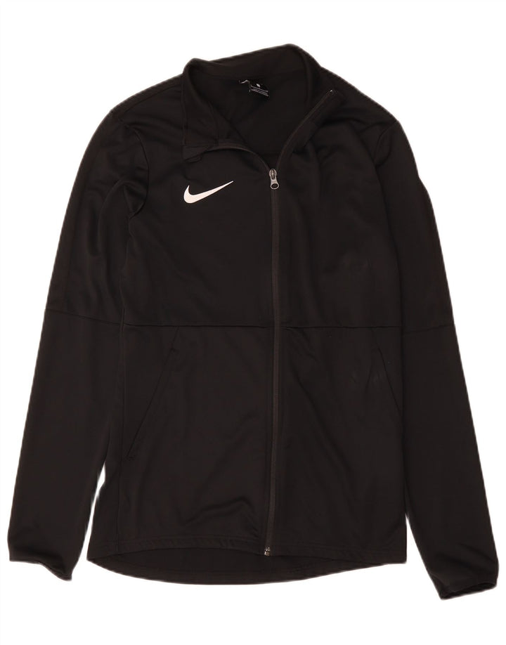Giacca da ginnastica Nike Dri Fit da uomo, piccola, in poliestere nero