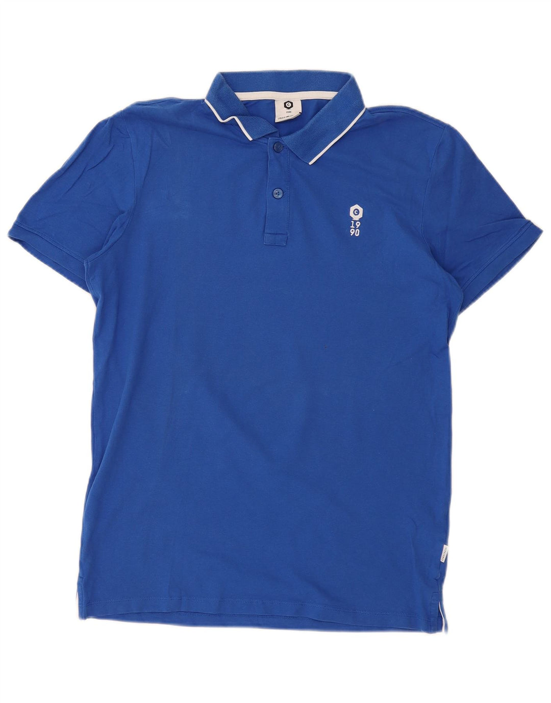 JACK & JONES Polo Core da uomo in cotone blu medio