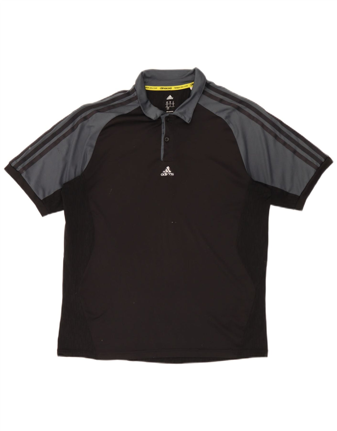Polo Adidas Climacool da uomo color block medio nero