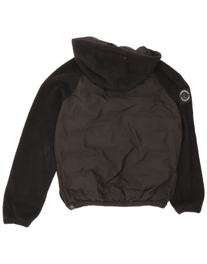 Giacca imbottita pullover con cappuccio da uomo Superdry UK 36 Small Black Colourblock