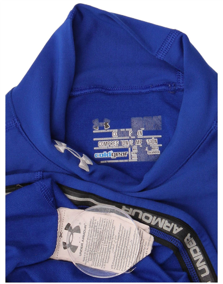 UNDER ARMOUR Maglia da uomo Cold Gear a maniche lunghe piccola in poliestere blu