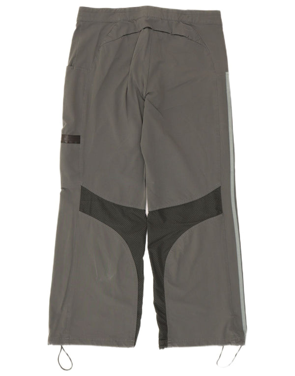 Pantaloni Adidas Cargo Windbreaker da donna UK 12 Colorblock grigio medio