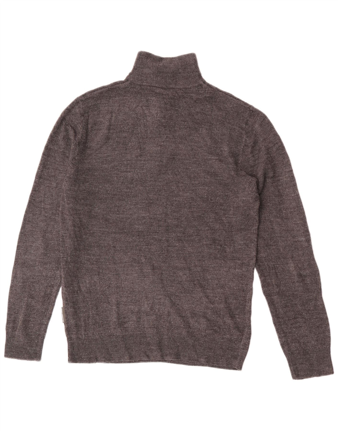 Maglione da uomo con cerniera French Connection, maglione grande, acrilico screziato grigio