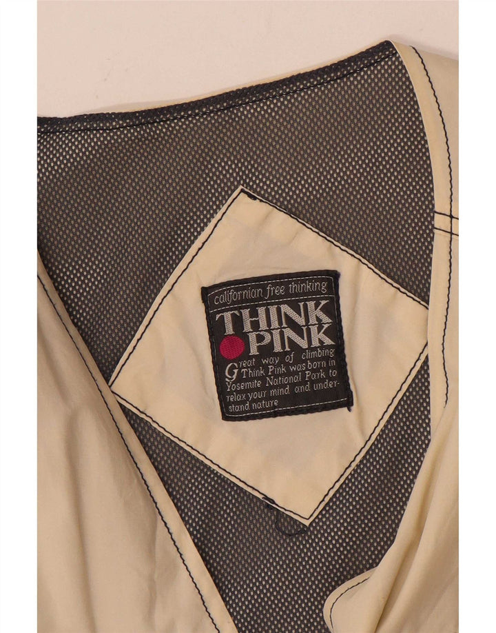 Gilet pratico da uomo Think Pink UK 42 XL Beige