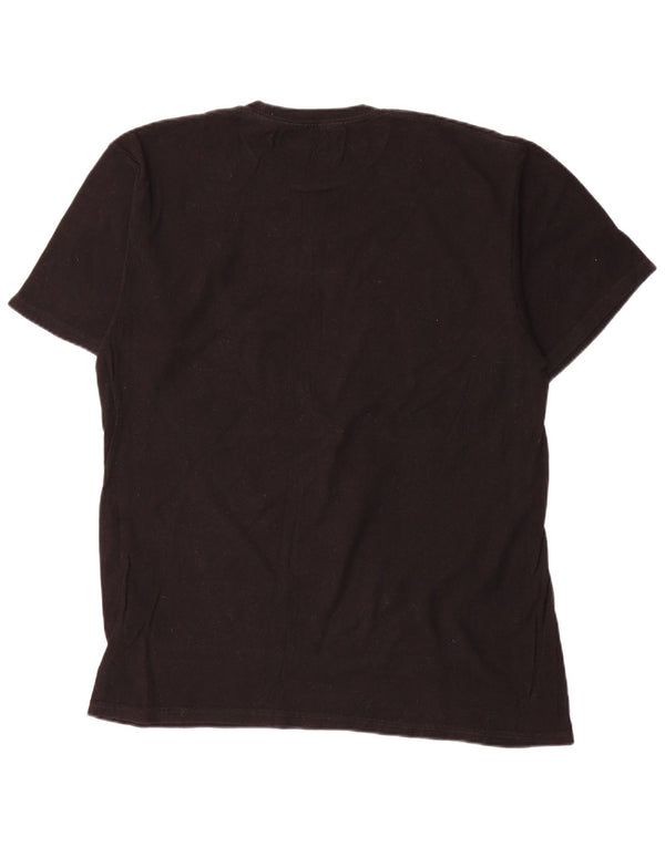 T-shirt grafica da uomo con vestibilità classica Vans, taglia grande, in cotone nero