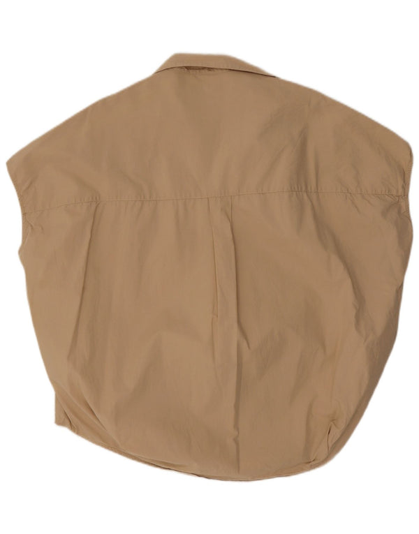 French Connection Camicetta oversize senza maniche da donna UK 14 Beige medio