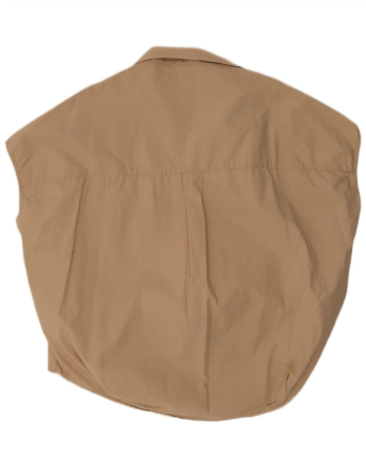 French Connection Camicetta oversize senza maniche da donna UK 14 Beige medio