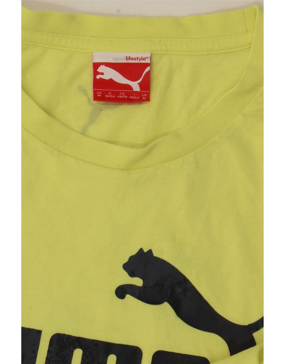 Maglietta grafica da uomo Puma Top gialla media