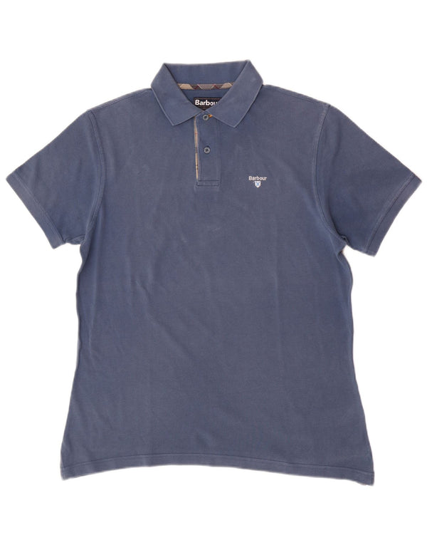 Polo da uomo Barbour grande blu