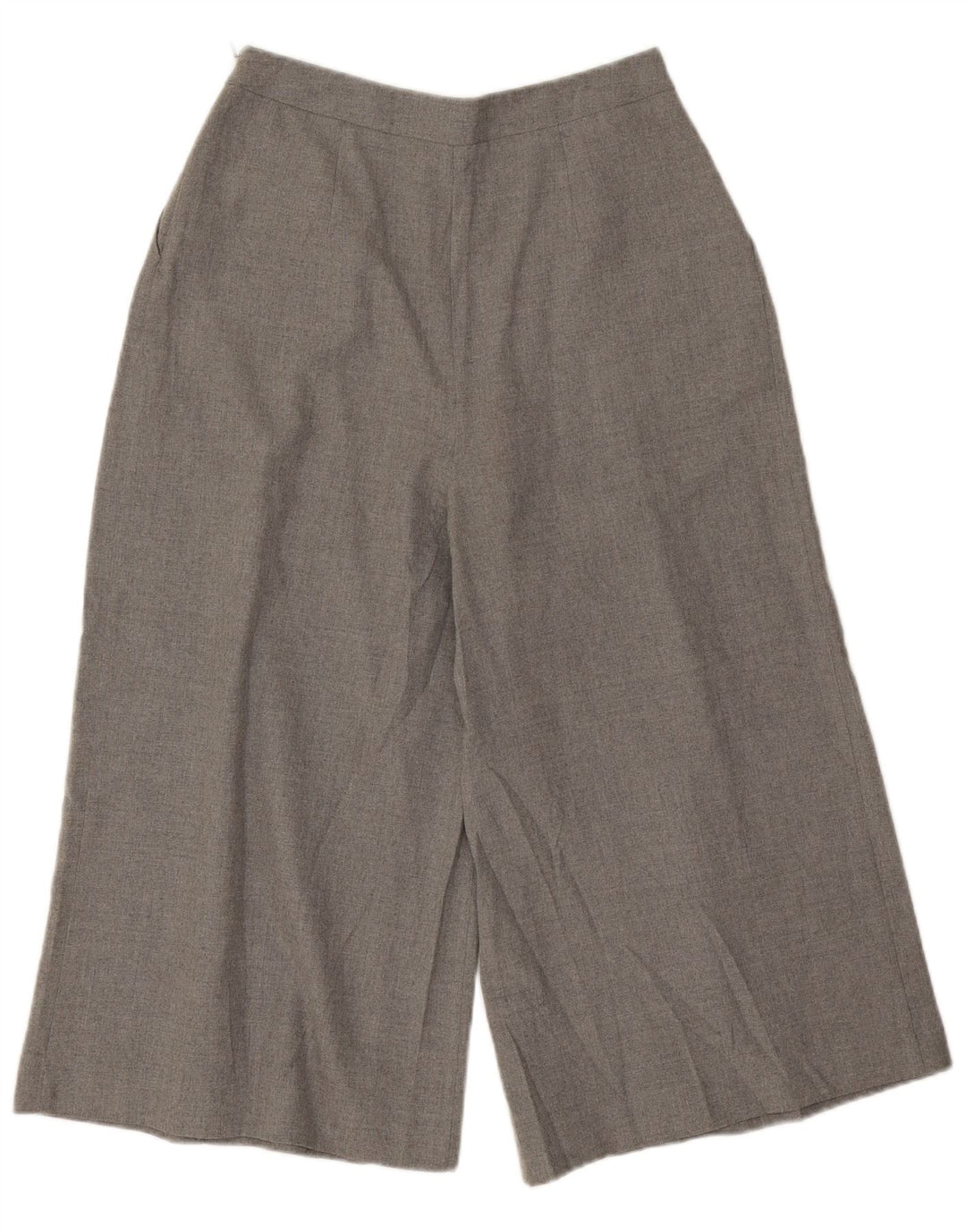 Pantaloni Capri Cullotes da donna Zara piccoli W26 L19 poliestere screziato grigio