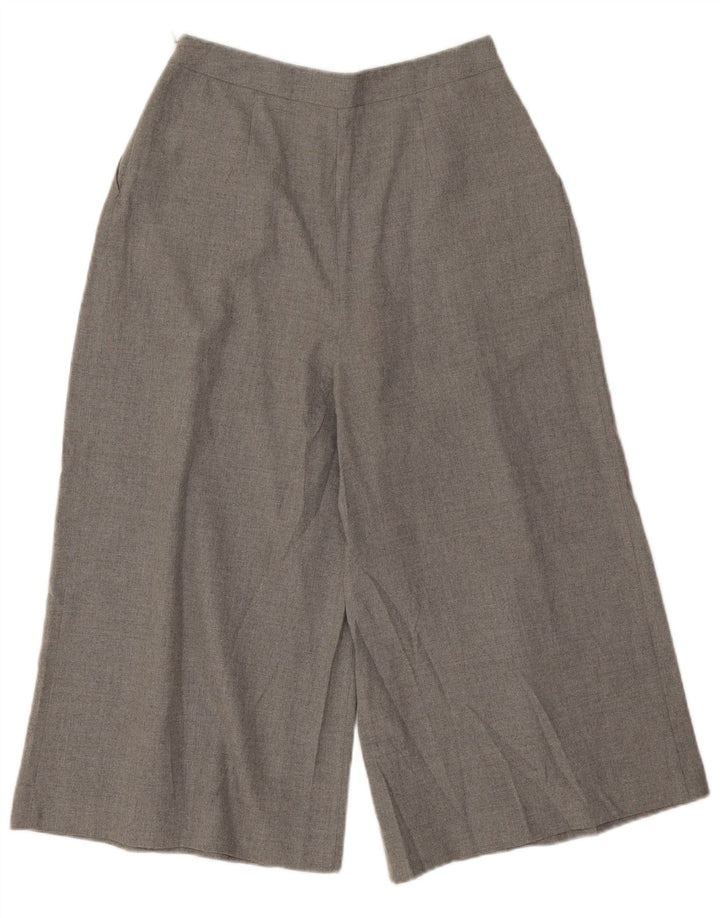 Pantaloni Capri Cullotes da donna Zara piccoli W26 L19 poliestere screziato grigio