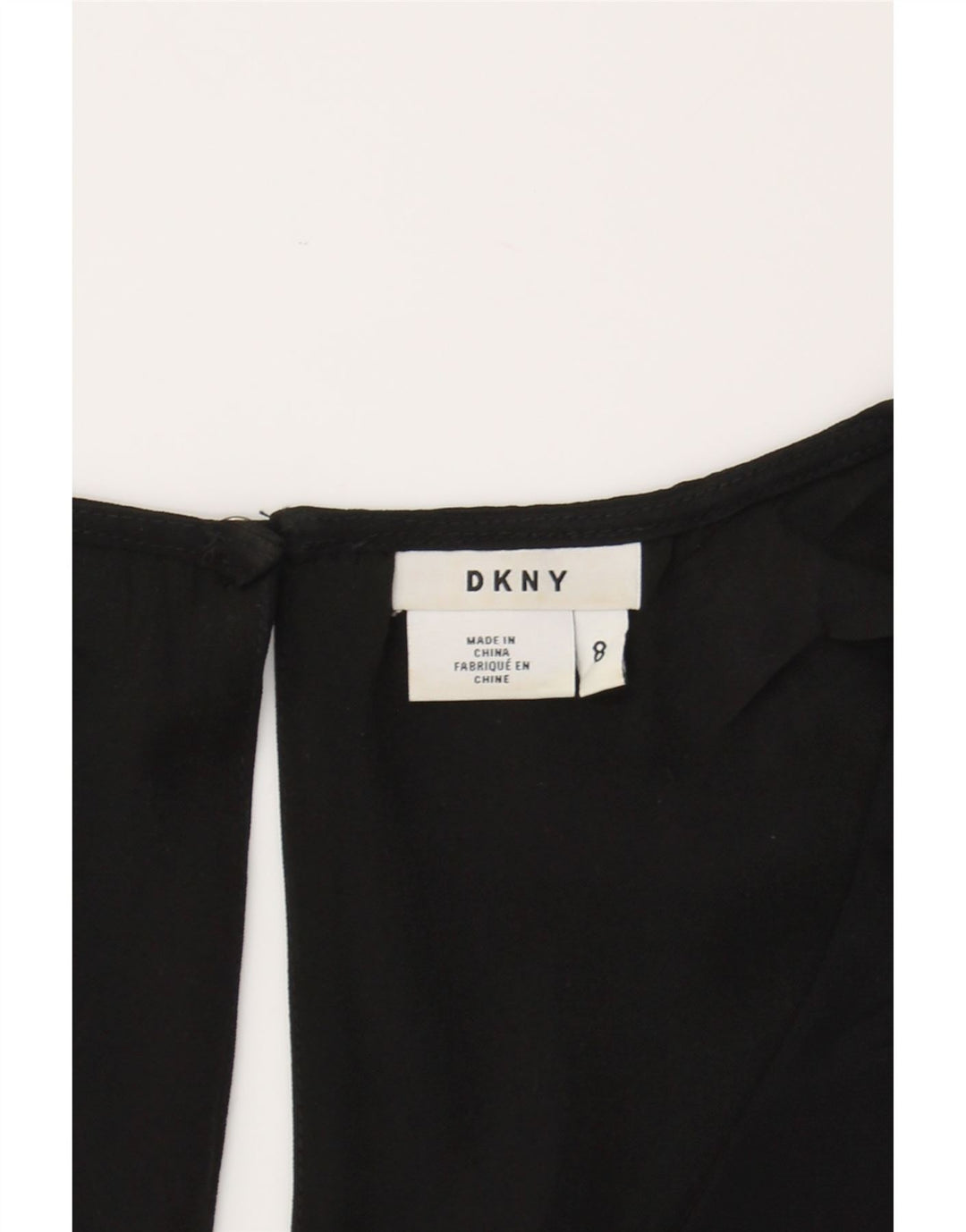 DKNY Womens Sleeveless Basic Dress US 8 Medium Black Polyester Vintage Dkny and Second-Hand Dkny from Messina Hembry 
