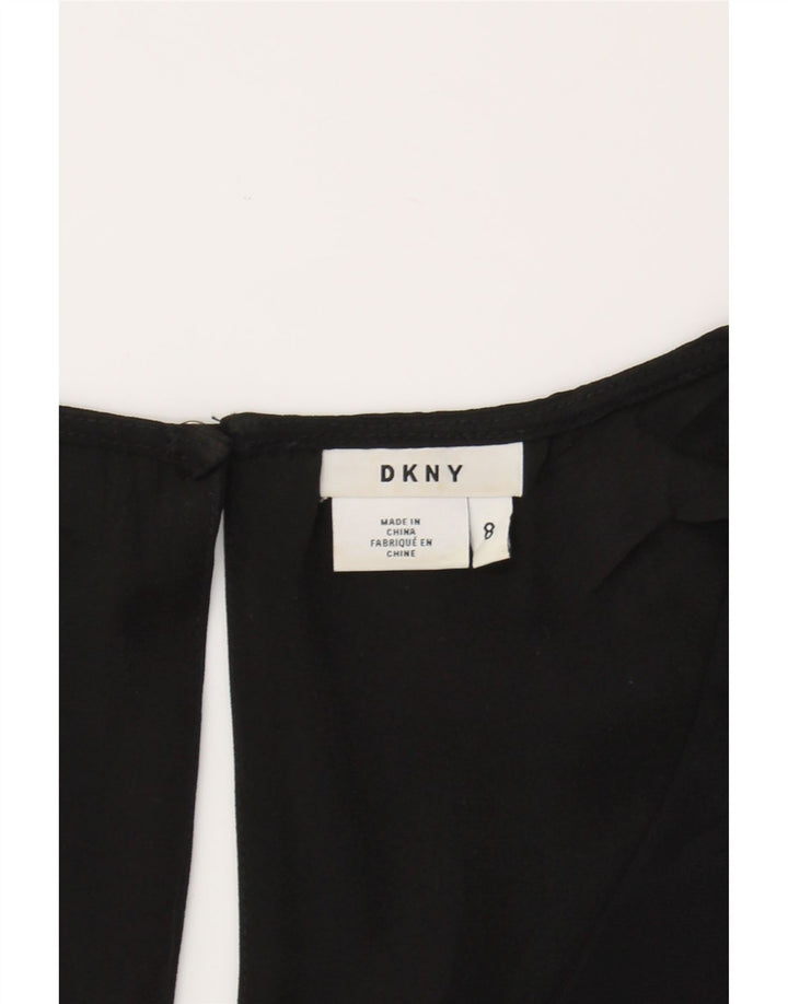 DKNY Womens Sleeveless Basic Dress US 8 Medium Black Polyester Vintage Dkny and Second-Hand Dkny from Messina Hembry 