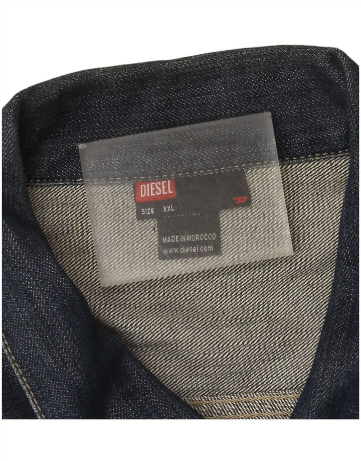 Giacca di jeans da uomo Diesel UK 44 2XL Cotone blu navy