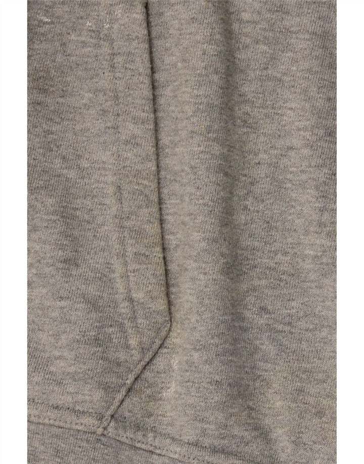 Felpa con cappuccio oversize da donna Adidas UK 14 cotone grigio medio