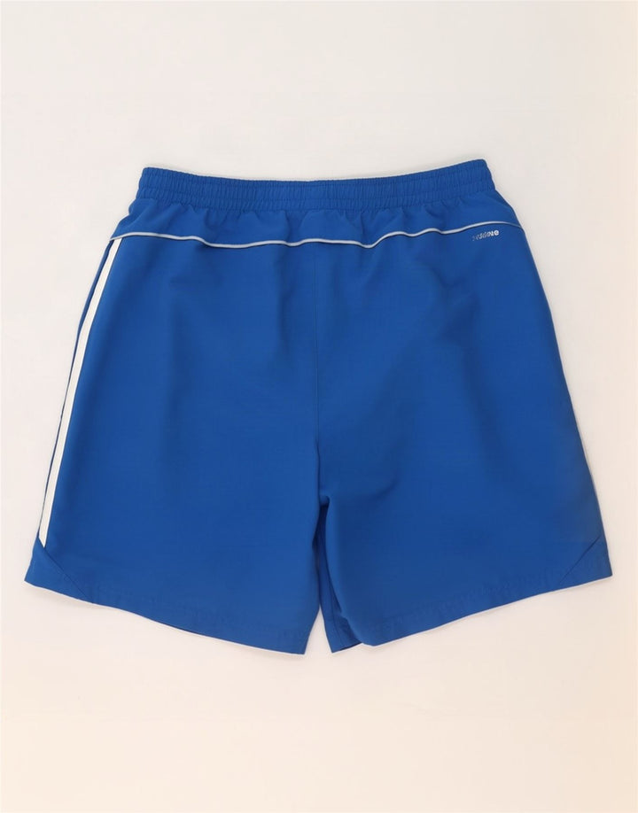 Pantaloncini sportivi grafici da uomo Adidas grandi in poliestere blu