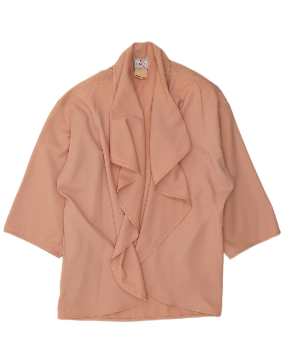 Giacca blazer aperta oversize da donna Fendi IT 44 lana rosa medio
