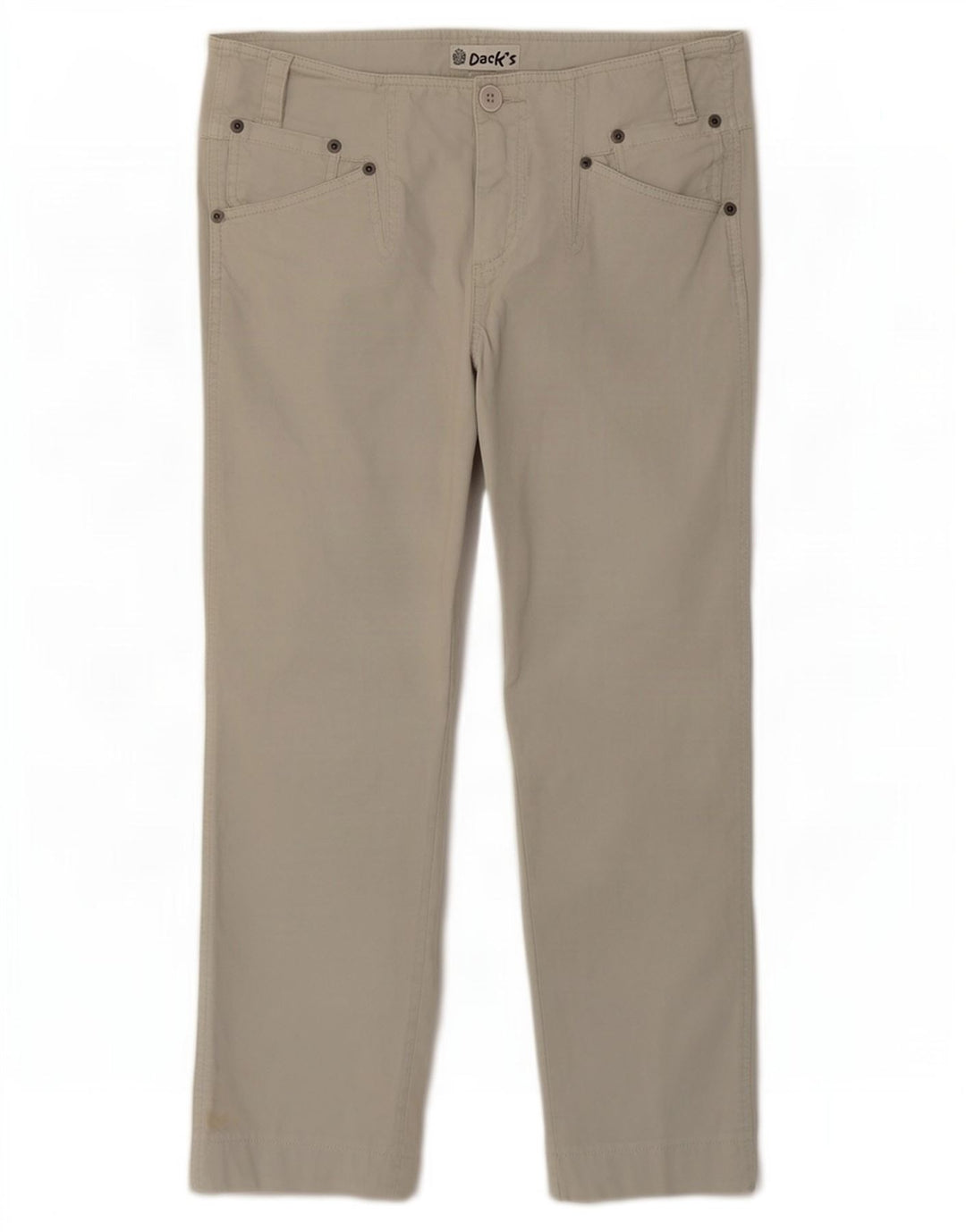 Pantaloni casual dritti da donna di Dack IT 46 Large W32 L28 Cotone grigio