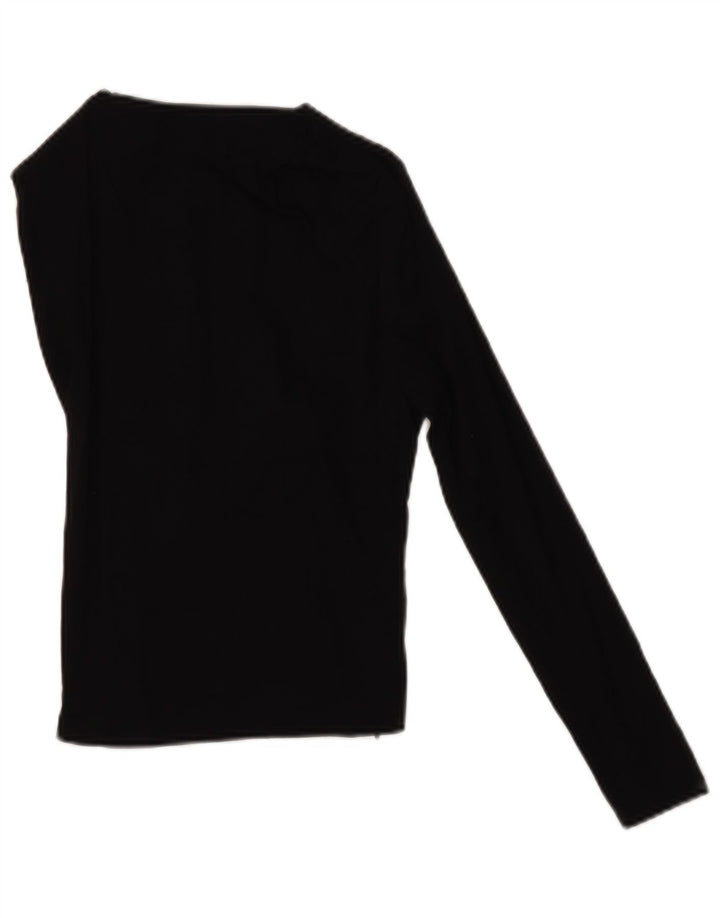 Top corto monospalla da donna Zara UK 8 piccolo lino nero