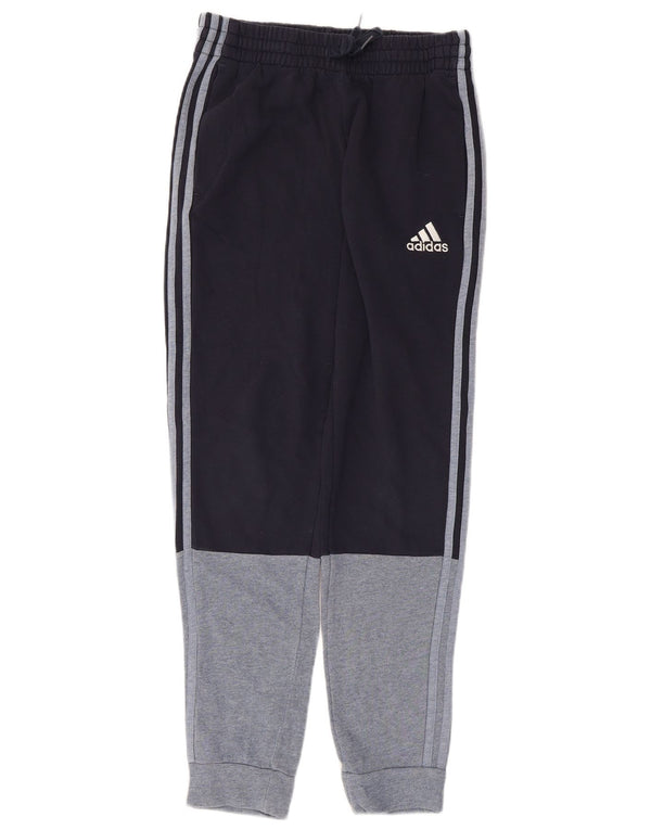 Pantaloni da tuta da uomo Adidas Joggers Small Blu Navy Colourblock in cotone