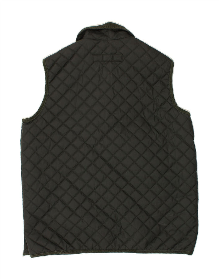 ST. BERNARD Womens Quilted Gilet US 14 XL Green Polyester Vintage St. Bernard and Second-Hand St. Bernard from Messina Hembry 