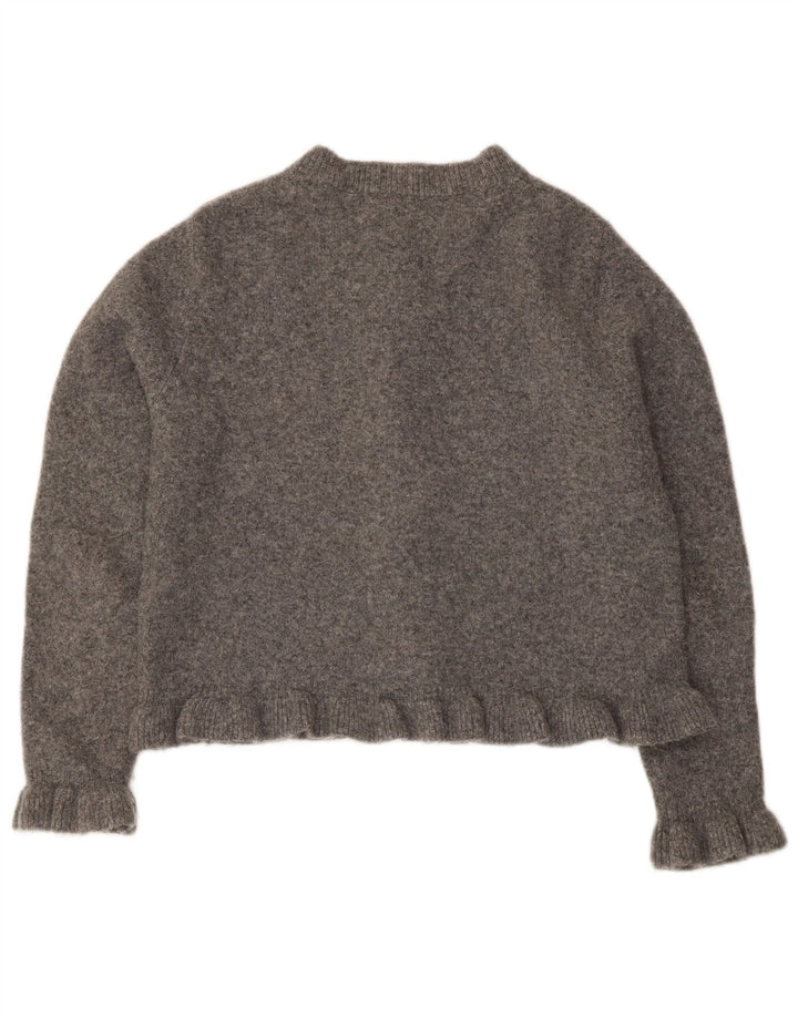 Maglione Bolero da donna Zara UK 14 Poliestere grigio medio
