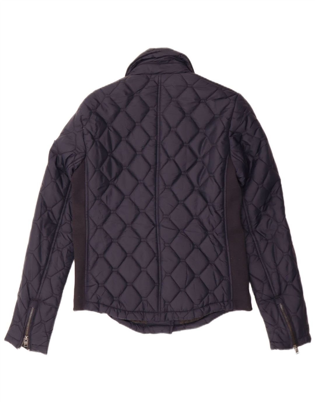 Giacca trapuntata imbottita da donna Superdry UK 10 Small nylon blu navy