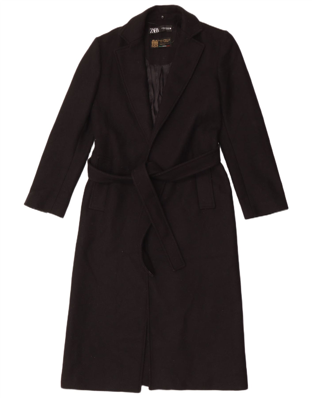 Cappotto Manteco da donna Zara UK 6 XS lana nera