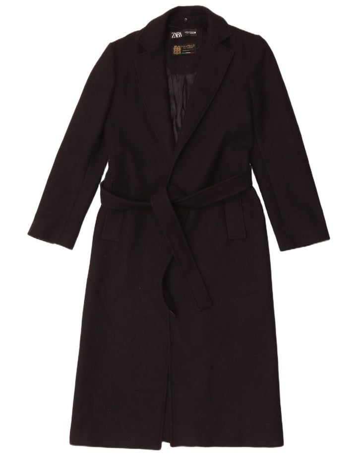 Cappotto Manteco da donna Zara UK 6 XS lana nera